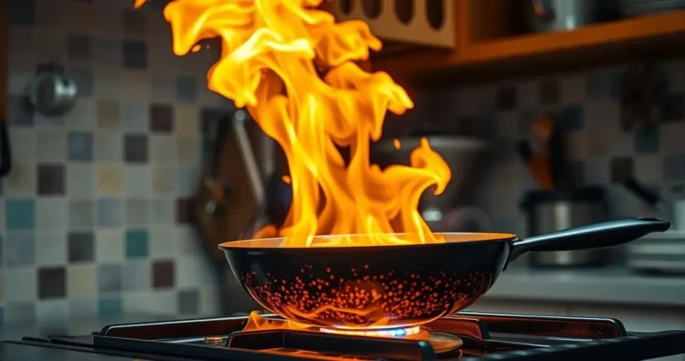 can cooking oil catch fire