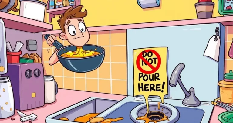 can cooking oil go down the drain