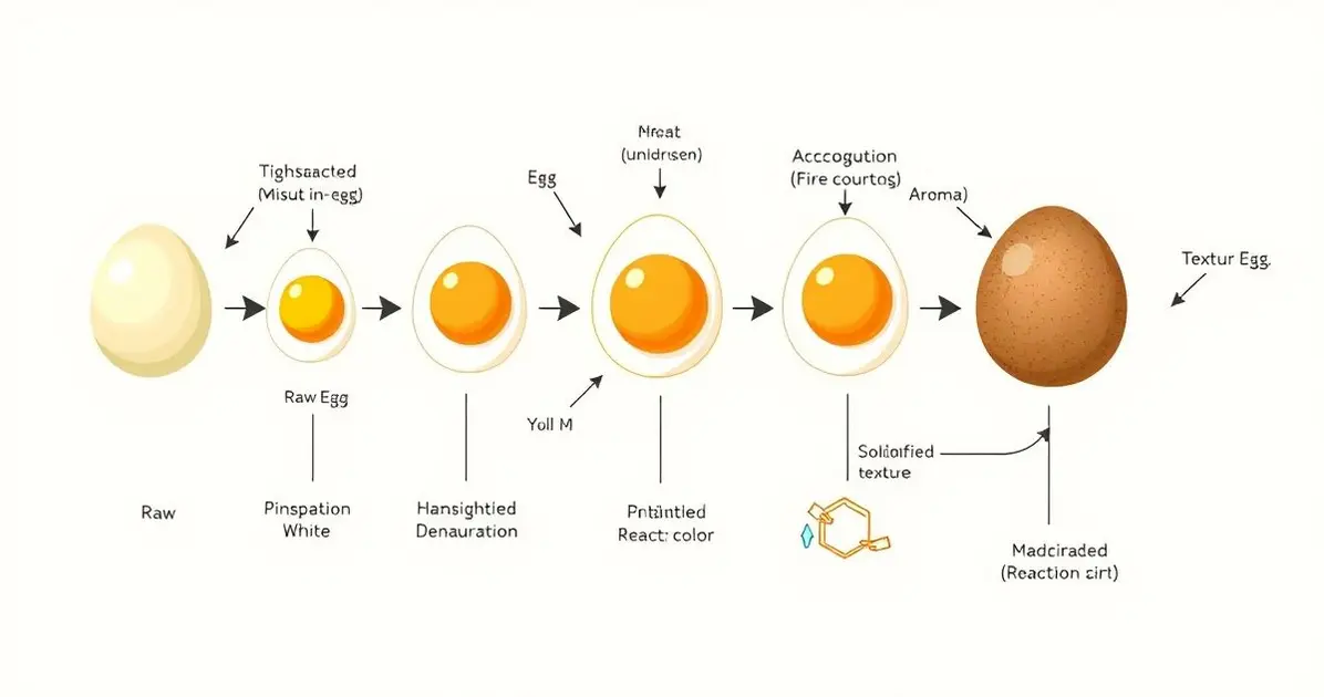 How cooking an egg is a chemical change