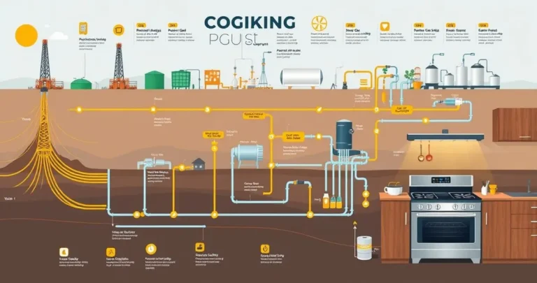 how cooking gas is produced