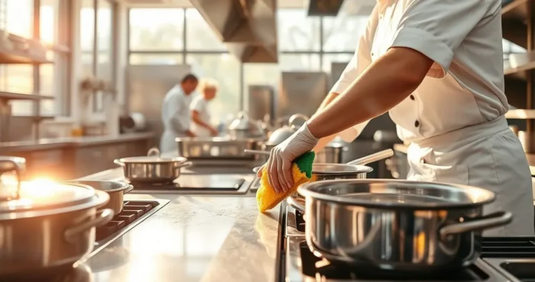 how to clean a store cooking tools and equipment