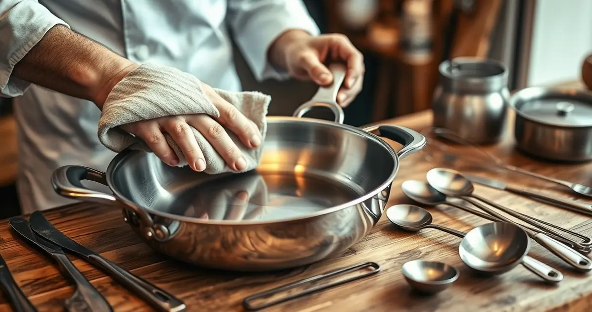 How to maintain tools and equipment in cooking