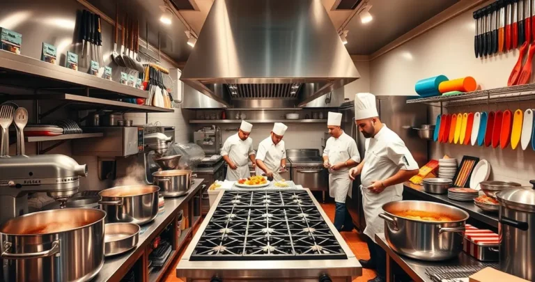 what are the different tools and equipment in commercial cooking
