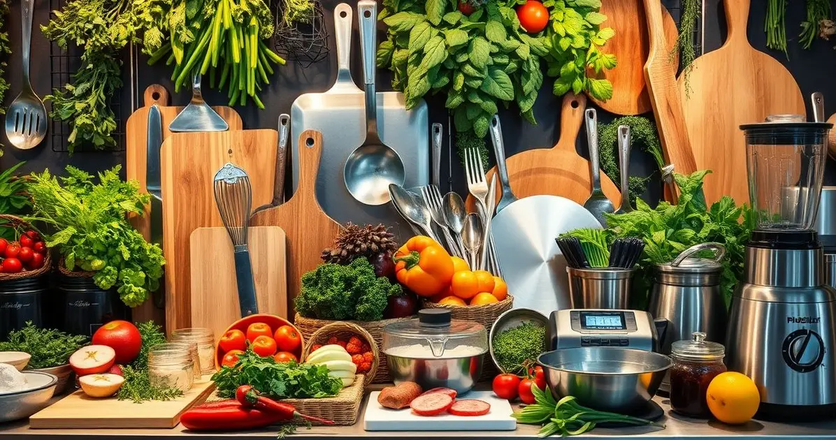 What are the four categories of cooking tools and equipment