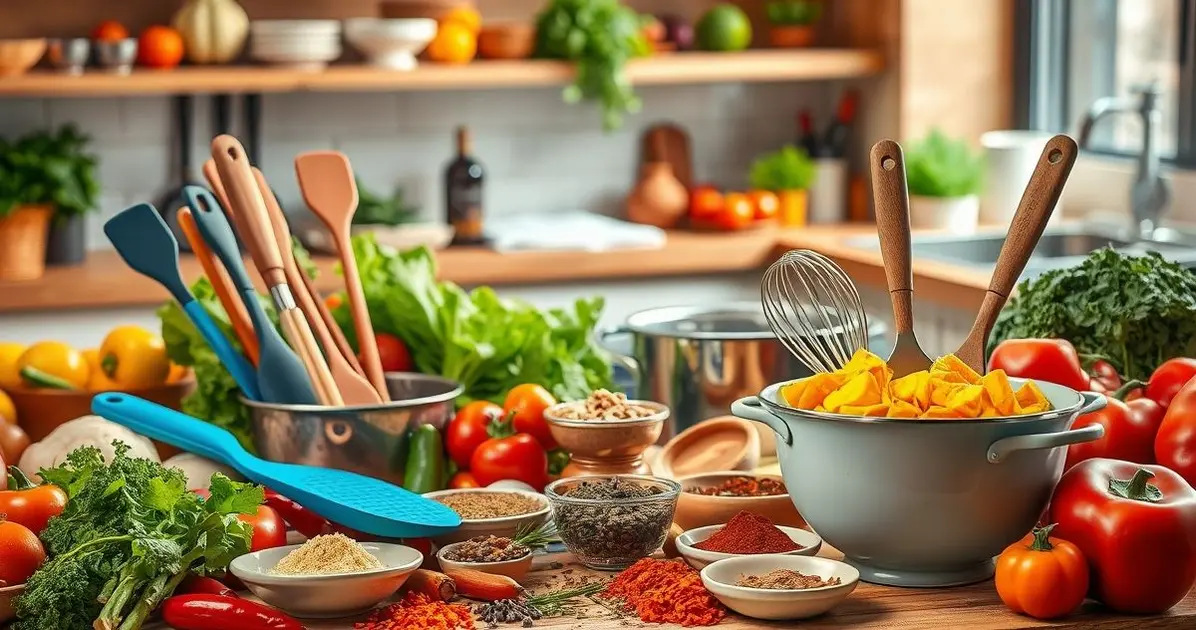 What are the kitchen tools and equipment needed in cooking
