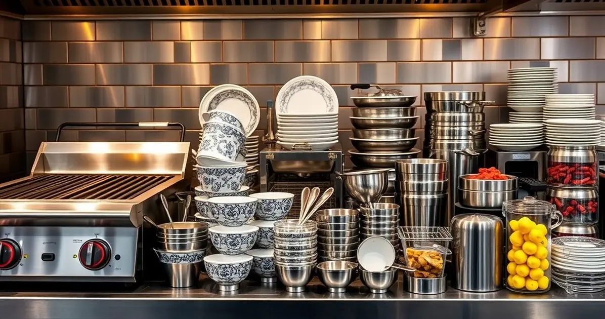 What are the tools and equipment in commercial cooking