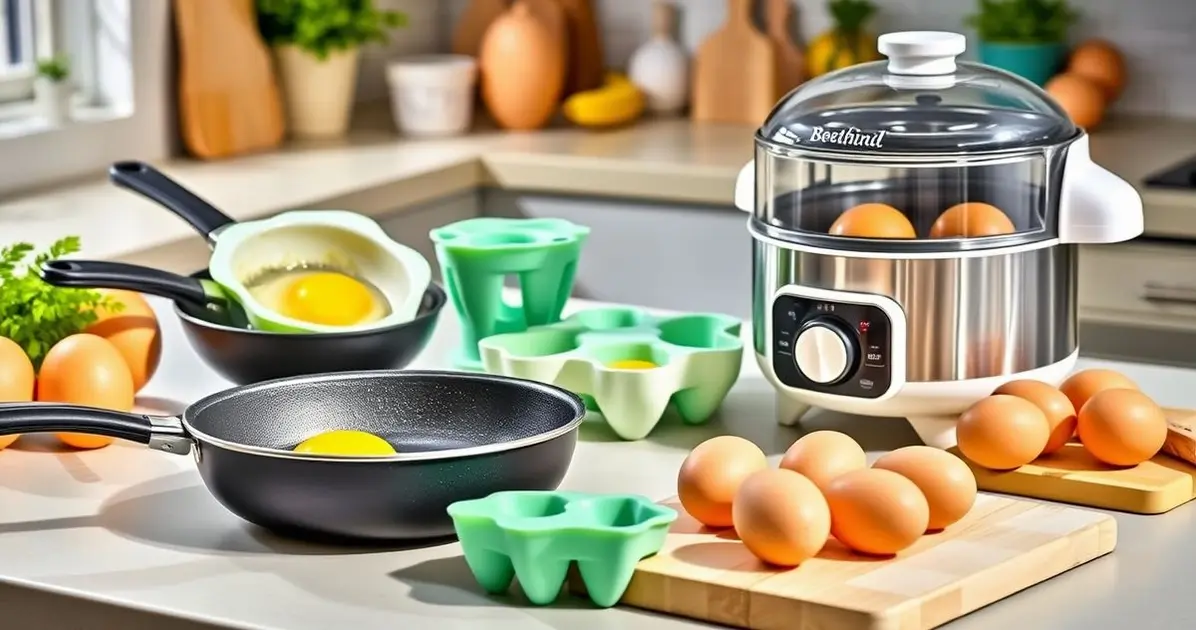 What are the tools and equipment needed in cooking egg