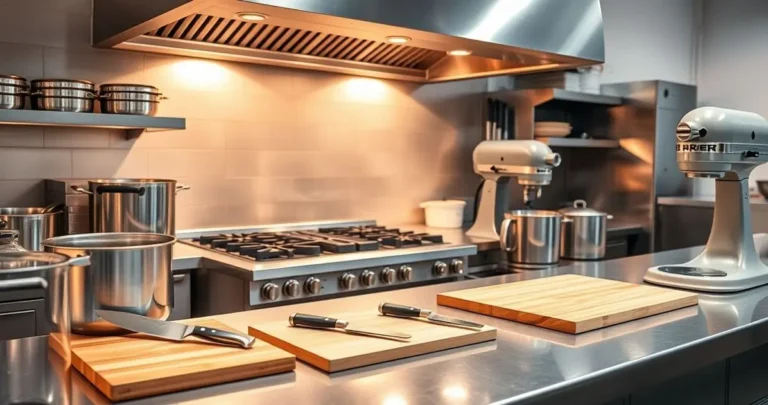 what are the tools and equipment used in commercial cooking