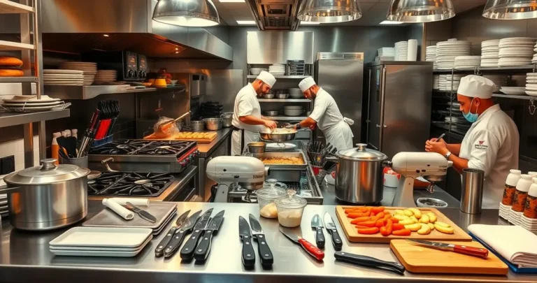 what are tools and equipment in commercial cooking