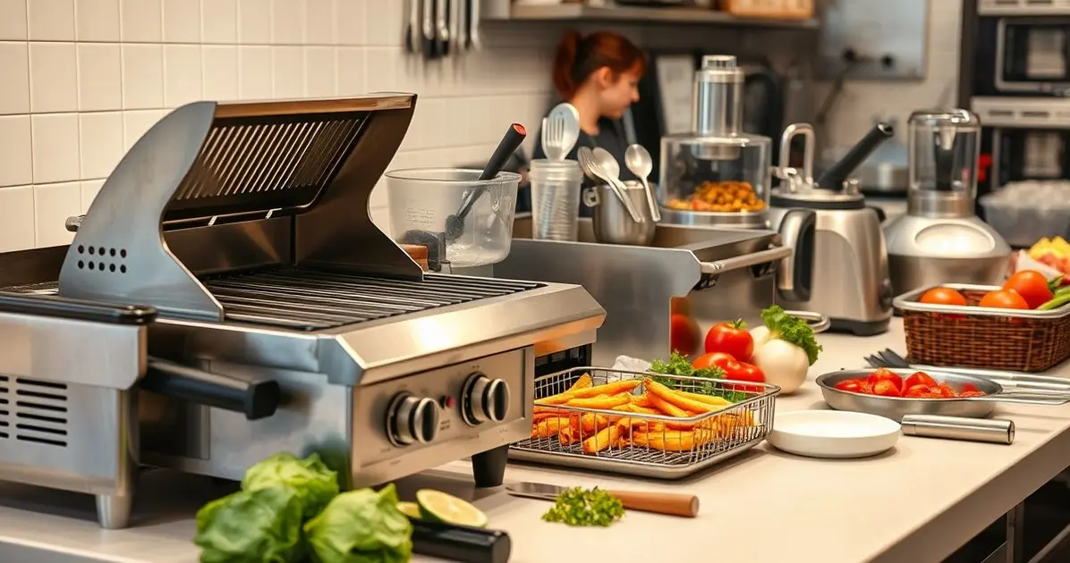 What are tools and equipment in commercial cooking