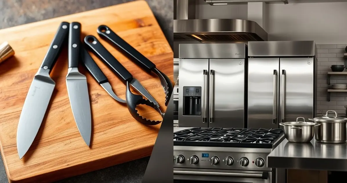 What is the difference between tools and equipment in cooking