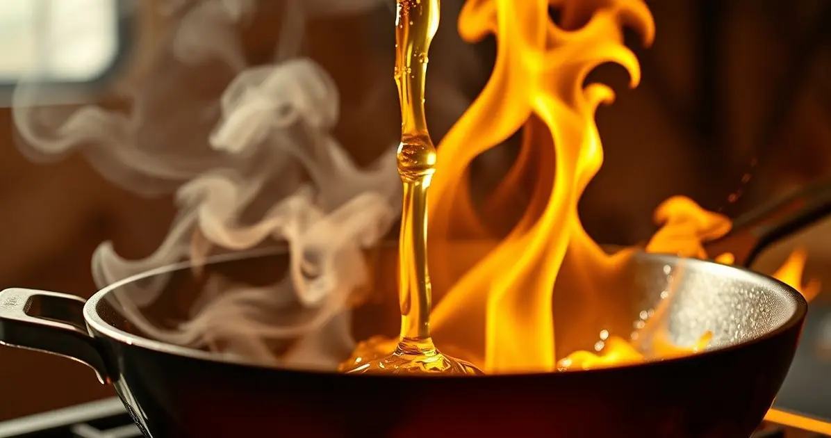 Which cooking oil burns faster