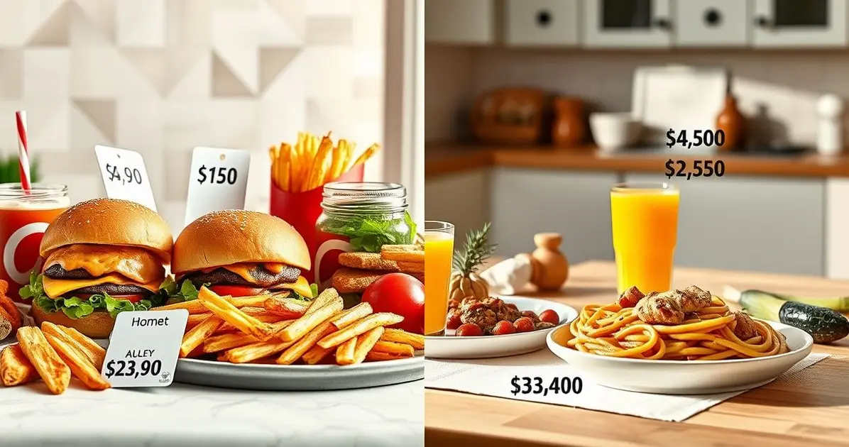 Why cooking at home is cheaper